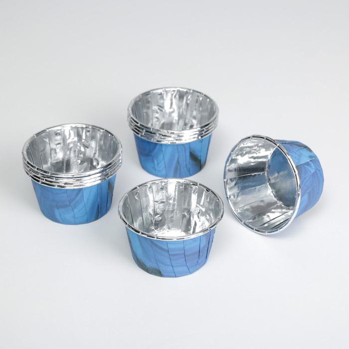 Форма для выпекания, кондитерская упаковка «Синий агат», 7 х 4 х 5 см - Фото 1