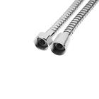 Душевой шланг ZEIN Z19PS, 200 см, цинковые гайки 1/2", запрессовочная втулка латунь, хром, Имп/Имп - Фото 4