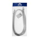 Душевой шланг ZEIN Z19PS, 200 см, цинковые гайки 1/2", запрессовочная втулка латунь, хром, Имп/Имп - Фото 5