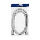 Душевой шланг ZEIN Z15PS, 150 см, гайки пластик, запрессовочная втулка пластик, хром, Имп/Имп - Фото 5