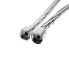 Душевой шланг ZEIN Z17PS, 150 см, гайки металл 1/2", запрессовочная втулка латунь, хром, Имп/Имп - Фото 4