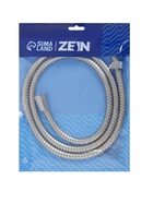 Душевой шланг ZEIN Z47PS, 150 см, пластиковые гайки 1/2", нержавеющая сталь, Имп/Имп - Фото 2