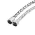 Душевой шланг ZEIN Z48PS, 150 см, цинковые гайки 1/2", латунная втулка, нержавеющая сталь, Имп/Имп - Фото 4