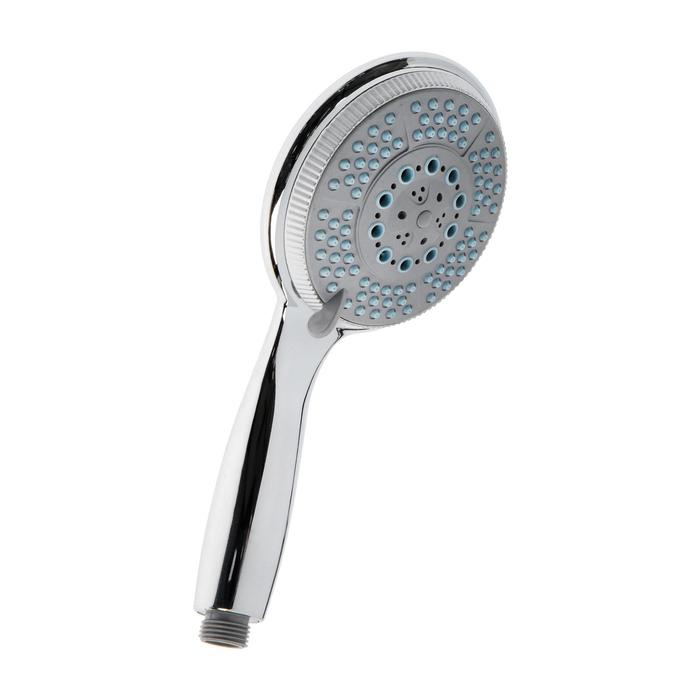 Лейка для душа ZEIN Z0505, пластик, большая, 5 режимов, хром