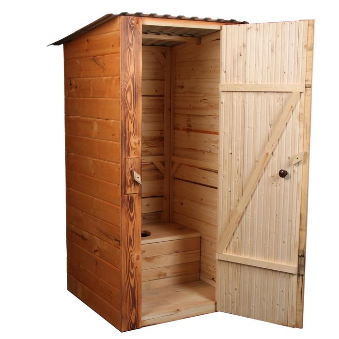 Туалет дачный, деревянный, 202 × 118 × 120 см, 3-го сорта, «МегаЭконом» - фото 1899935248