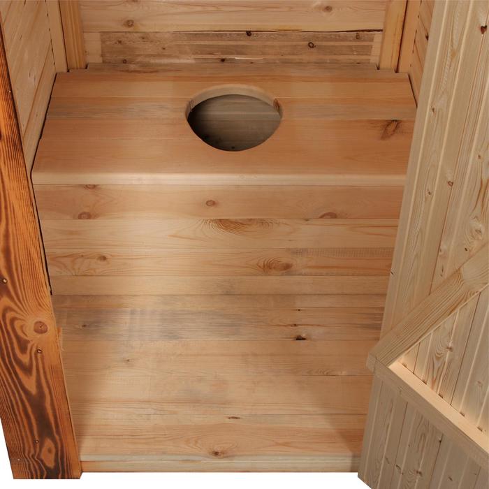 Туалет дачный, деревянный, 202 × 118 × 120 см, 3-го сорта, «МегаЭконом» - фото 1899935251