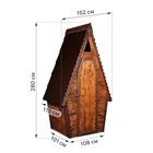 Туалет дачный, деревянный, 280 × 152 × 115 см, 1 и 2 - го сорта, «Теремок» - Фото 3