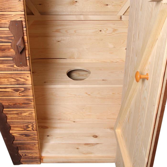 Туалет дачный, деревянный, 280 × 152 × 115 см, 1 и 2 - го сорта, «Теремок» - фото 1901407808