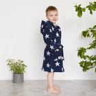 Халат махровый детский Крошка Я «Звездочки» размер 34, цвет синий, 100% хлопок 360 г/м2 - Фото 3