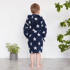Халат махровый детский Крошка Я «Звездочки» размер 34, цвет синий, 100% хлопок 360 г/м2 - Фото 4