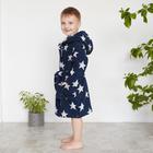 Халат махровый детский Крошка Я «Звездочки» размер 34, цвет синий, 100% хлопок 360 г/м2 - Фото 5