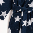 Халат махровый детский Крошка Я «Звездочки» размер 34, цвет синий, 100% хлопок 360 г/м2 - Фото 8