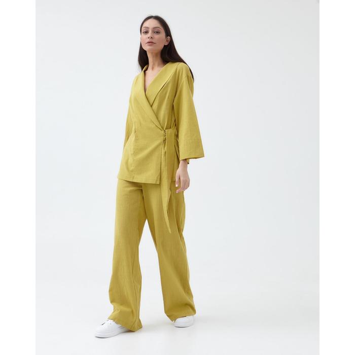 Костюм женский (жакет и брюки)  MIST р. 42, охра 50147