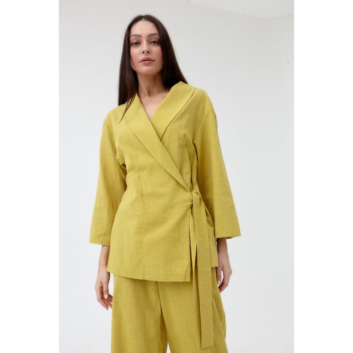 Костюм женский (жакет и брюки)  MIST р. 42, охра 50147