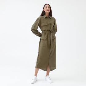 Платье женское MIST р. 46, хаки 7002886