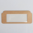 Подарочная коробка под плитку шоколада, крафт с окном, 17,1 х 8 х 1,4 см, набор 5 шт. 7041830