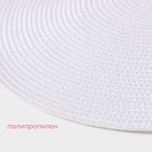 Салфетка сервировочная на стол Доляна «Лофт», d=38 см, цвет белый - Фото 2