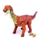 Динозавр «Брахиозавр травоядный», работает от батареек, откладывает яйца, с проектором, цвет коричневый - фото 3861412