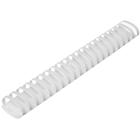 Пружины для переплета пластиковые, d=45 мм, 50 штук, сшивают 341-410 листов, белые Гелеос - Фото 3