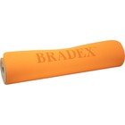 Коврик для йоги и фитнеса Bradex SF 0403, 183х61х0,6 см, TPE двухслойный, оранжевый - Фото 3