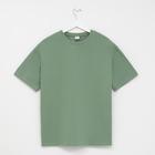 Футболка женская MINAKU OVERSIZE FIT: цвет оливковый, р-р 42 - фото 27452573