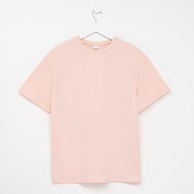 Футболка женская MINAKU OVERSIZE FIT: цвет персиковый, р-р 42
