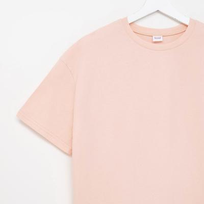 Футболка женская MINAKU OVERSIZE FIT: цвет персиковый, р-р 42