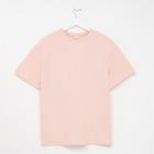 Футболка женская MINAKU OVERSIZE FIT: цвет персиковый, р-р 48 - Фото 5