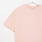Футболка женская MINAKU OVERSIZE FIT: цвет персиковый, р-р 48 - Фото 6