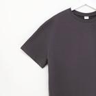 Футболка женская MINAKU OVERSIZE FIT: цвет графитовый, р-р 46 - Фото 6