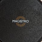 Блюдо для подачи Magistro Pietra lunare, d=21 см, фарфор, чёрное - Фото 8