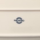 Блюдо фарфоровое для подачи Magistro Ocean, 30×14 см, цвет голубой - Фото 6