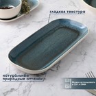 Блюдо фарфоровое для подачи Magistro Ocean, 30×14 см, цвет синий - Фото 2