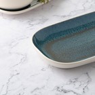 Блюдо фарфоровое для подачи Magistro Ocean, 30×14 см, цвет синий - Фото 3
