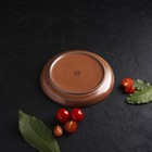 Тарелка фарфоровая обеденная Magistro Garland, d=22 см, цвет коричневый - Фото 6