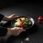 Тарелка Magistro Garland, d=22 см, фарфор, синяя - Фото 4