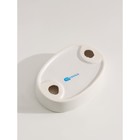 Набор аксессуаров для ванной комнаты SAVANNA «Легенда», 3 предмета (дозатор 370 мл, мыльница, стакан), цвет белый - фото 9347185