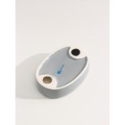 Набор аксессуаров для ванной комнаты SAVANNA «Легенда», 3 предмета (дозатор 370 мл, мыльница, стакан), цвет голубой - фото 21292005