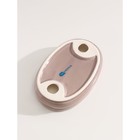 Набор аксессуаров для ванной комнаты SAVANNA «Глянец», 3 предмета (мыльница, дозатор для мыла 350 мл, стакан), цвет кофейный - фото 6431835