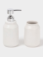 Аксессуары для ванной SAVANNA «Глянец», 3 предмета, мыльница, дозатор для мыла, стакан, белые - Фото 3