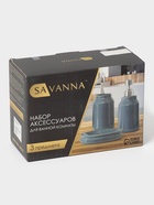 Аксессуары для ванной SAVANNA «Глянец», 3 предмета, мыльница, дозатор для мыла, стакан, белые - Фото 10
