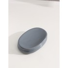 Набор аксессуаров для ванной комнаты SAVANNA «Глянец», 3 предмета (мыльница, дозатор для мыла 350 мл, стакан), цвет серый - фото 24364952