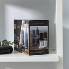 Набор аксессуаров для ванной комнаты SAVANNA «Бэкки», 3 предмета (мыльница, дозатор для мыла 400 мл, стакан), цвет серый - фото 24578230