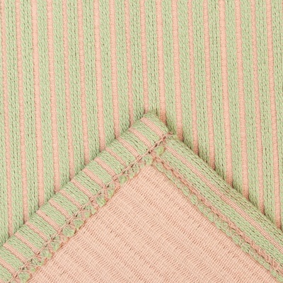 Дорожка «Этель», 130×35 см, зелёная, 60% хлопок, 40% п/э, 370 г/м²
