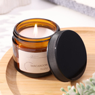 Ароматическая свеча в банке Macaroon yuzu, соевый воск, 50 г, печенье и юзу - Фото 1