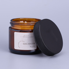 Ароматическая свеча в банке Macaroon yuzu, соевый воск, 50 г, печенье и юзу - Фото 2
