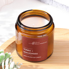 Ароматическая свеча в банке Tonka macadamia, соевый воск, 90 г, тонка и макадамия - Фото 2