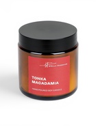 Ароматическая свеча в банке Tonka macadamia, соевый воск, 90 г, тонка и макадамия - Фото 3