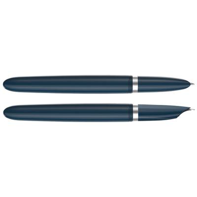 Ручка перьевая Parker 51 Core Midnight Blue CT F, корпус из нержавеющей стали/пластик, чёрные чернила