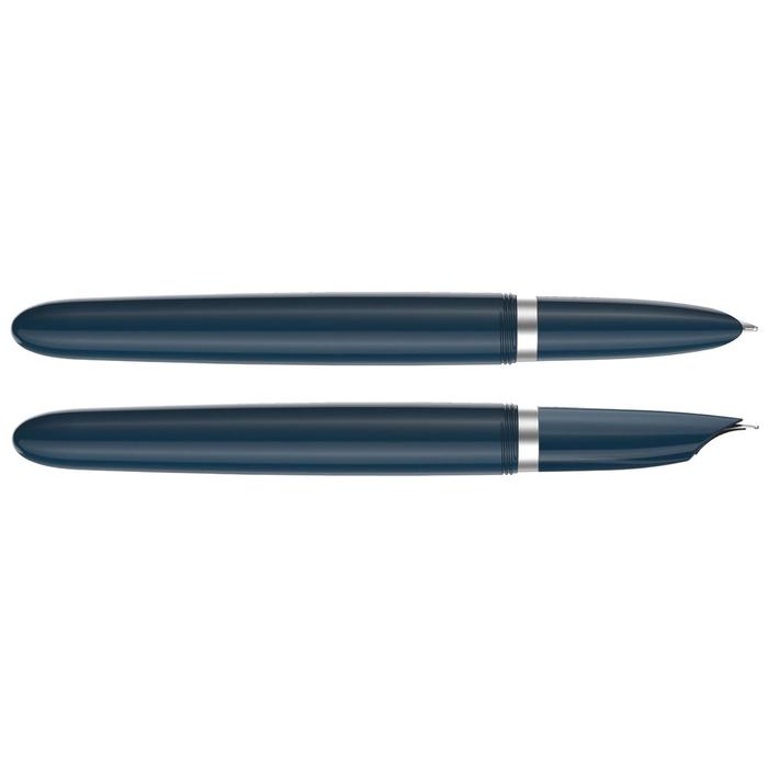 Ручка перьевая Parker 51 Core Midnight Blue CT F, корпус из нержавеющей стали/пластик, чёрные чернила - Фото 1